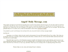 Tablet Screenshot of angelsdailymessage.com